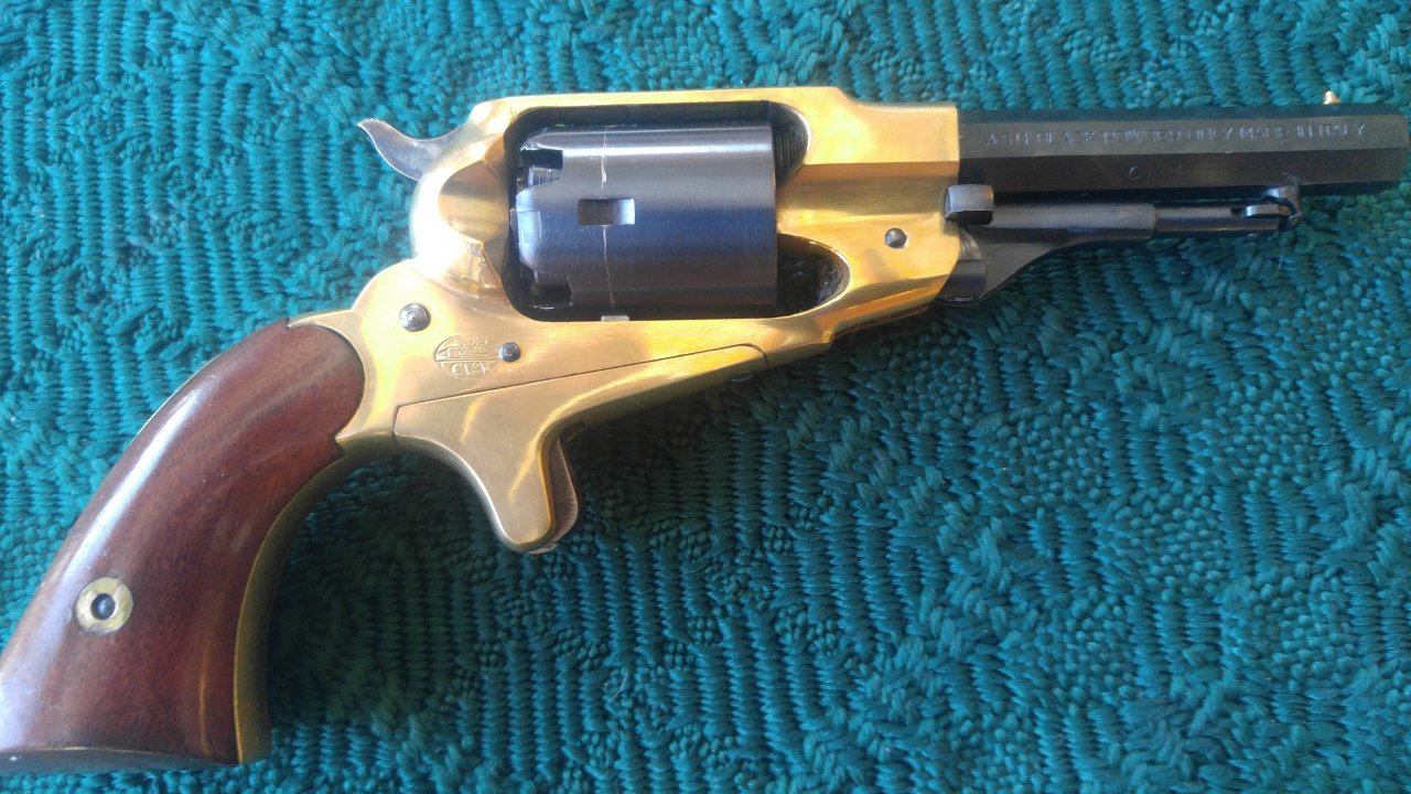 SOLD - asm 1863 rem pocket pistol brass frame | The Muzzleloading Forum