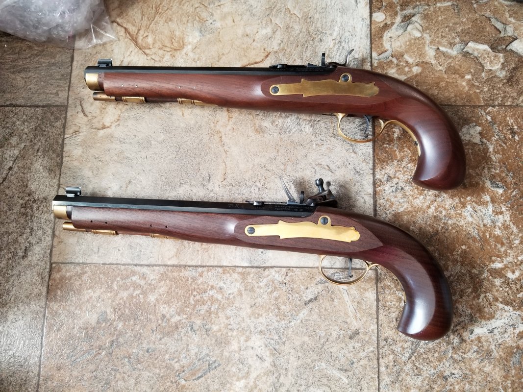 SOLD - Pair of Pedersoli Kentucky Pistols | The Muzzleloading Forum