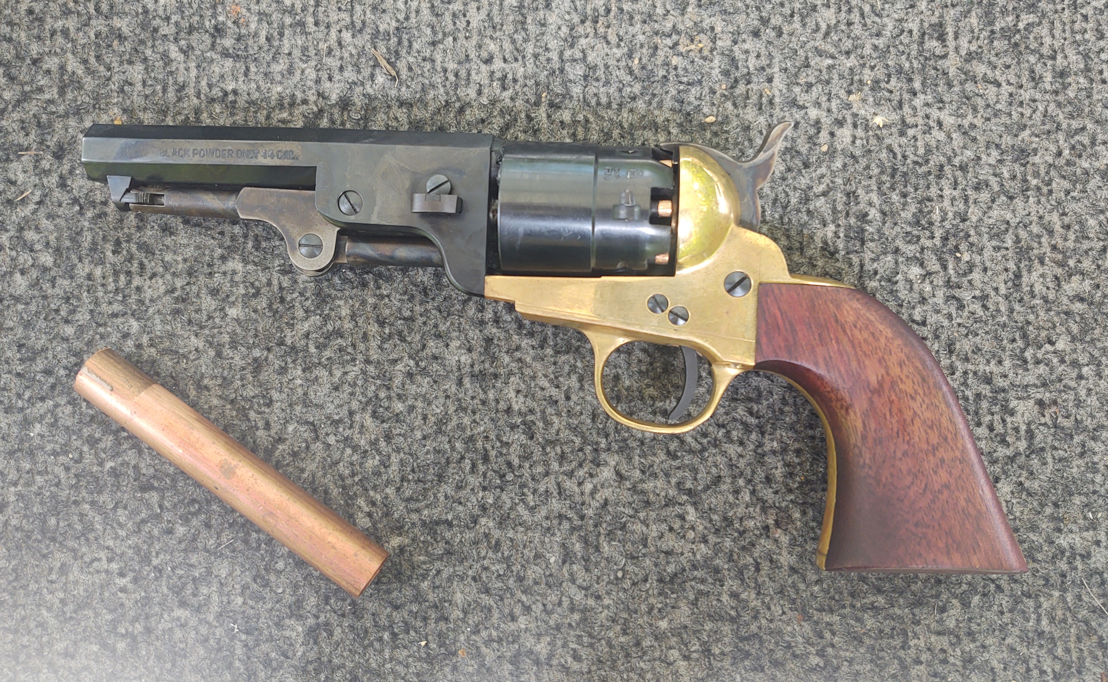 The cheapest cap and ball revolver - Pietta 1851 Navy with brass